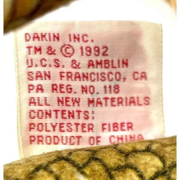 Vtg 92 Dakin Plush Dinosaur Velociraptor & Plush Dilophosaurus Jurassic Park - Picture 9 of 10